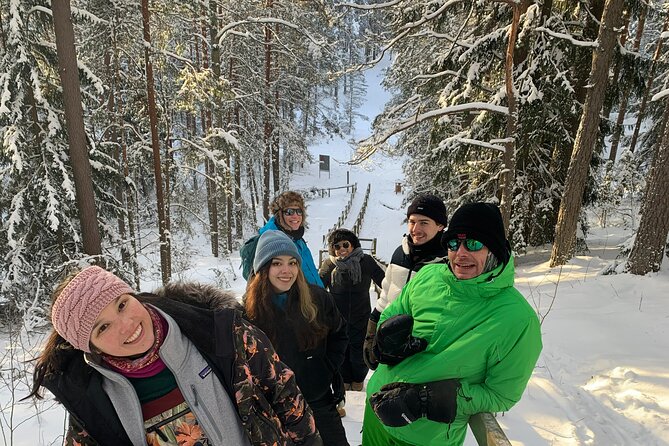 Husky dog sled/bike kart ride in Latvia ~ 3h group tour from Riga - Cold-weather clothing is not optional