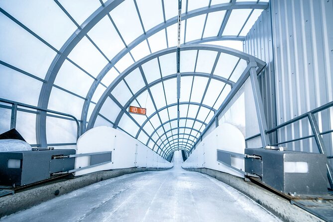Latvia Bobsleigh and luge track ride experience - What the softbob ride feels like