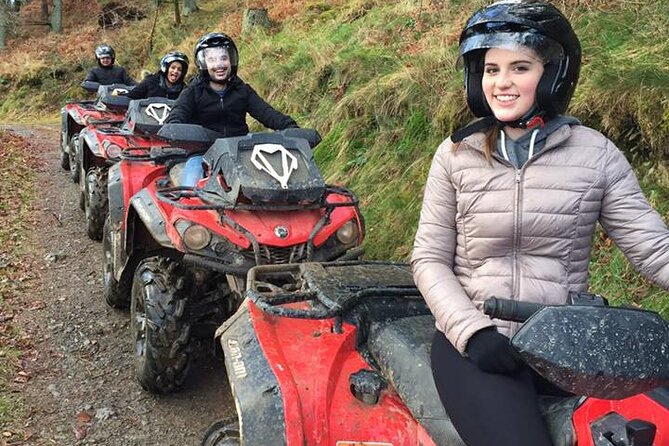 Private Snowmobile or ATV Safari with Riga Black Balsam Tasting - Riding an ATV among Riga’s trees