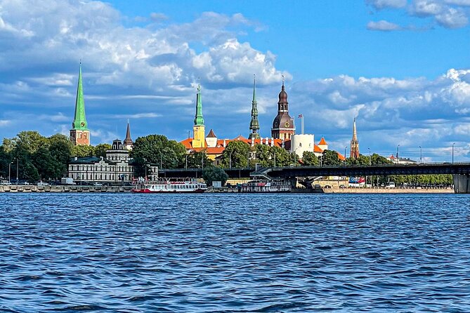 Riga Sightseeing Tour by Canal Boat with Audioguide - Central Market from a quieter angle