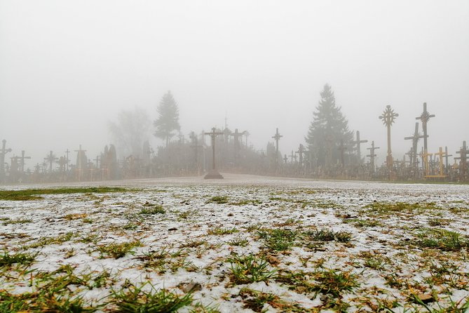 Sunrise at the Hill of Crosses - 2 countries in 1 day - Which guide might you have?